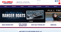 Desktop Screenshot of clarkmarine.com