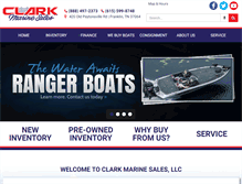 Tablet Screenshot of clarkmarine.com